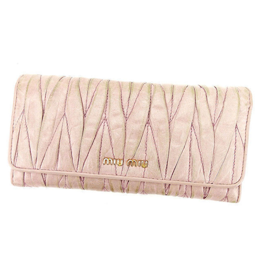 Miu Miu Long Wallet Pink - Matelasse - image 1